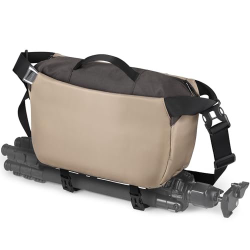 TAAOKA Camera Sling Bag, Waterproof Camera Case with Tripod Holder, DSLR/SLR/Mirrorless Cameras Shoulder Bag, Crossbody Camera Bags for Photography (Coffe) - color: COFFE