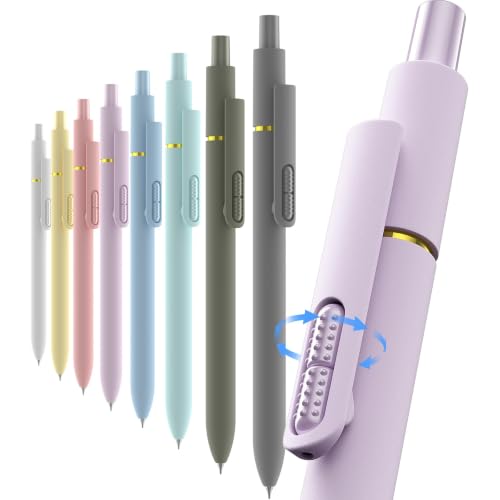 inkipen Blue Ink Fidget Pens, 8 Pcs 0.5mm Fine Point - color: Morandi Blue Ink -8pack