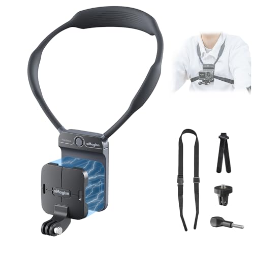 Invisible POV Neck Mount for Action Camera (Gray) - color: Gray