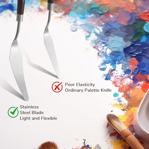 11 Pcs Palette Knife Painting Spatula Color Mixing Set