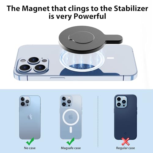 Magnetic Ring Holder Phone Mount for DJI Osmo Mobile 8P 8 7P 7 6 SE OM 5 4 - color: Black