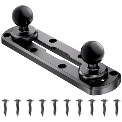 VAZESWIN 7" Track Rail Mount with 2 PCS 1" Ball T-Bolt Base for Kayak Boat