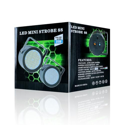 ENUOLI LED Strobe Light 88 Super Bright LED Light Flashing Lights(88 LEDs) - style: 88LED White