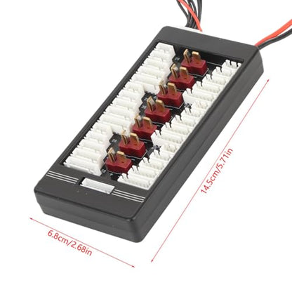 LiPo Balance Charger, 80A High Current Short Circuit Protected, Parallel Charging Board, 6 Battery Packs Simultaneous Ch