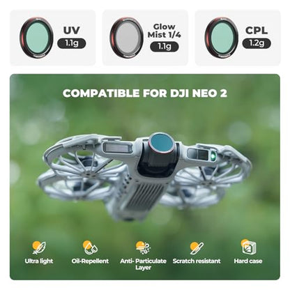 Freewell 3-Pack Magnetic Filters for DJI Neo 2 - style: Every Day Kit