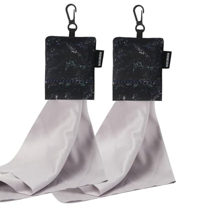 SEIBER Microfiber Eyeglass Cleaning Cloth,with Neoprene Pouch,2P,Camo Dark - color: Camo Dark-(2pack)