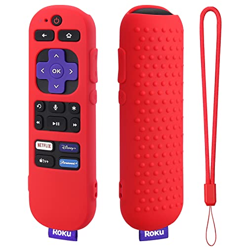Red Remote Cover for Roku Voice Remote (Official) RCA1R, RC-GZ1 Controller - color: Red