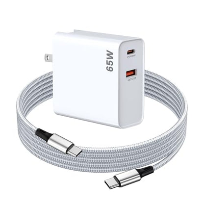 PD 65W USB C Fast Charger for DJI Mini 4K, Neo, Air 3S, 2 SE Drones, White - color: White, size: 65w / 6.6ft