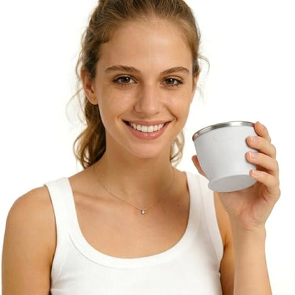 Collapsible Travel Cup, Foldable Water Cup with Lid, for Travel - color: Gray