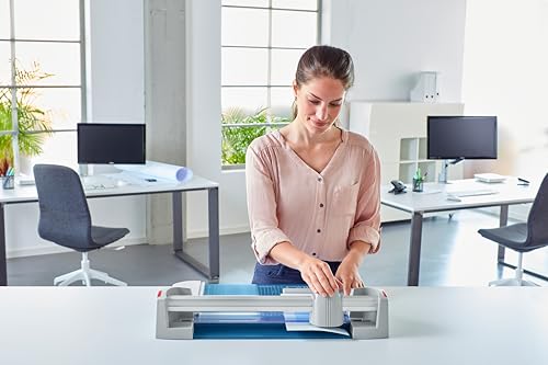 Dahle 440 Premium Rotary Trimmer, 14" Cut Length, 30 Sheet Capacity, Self-Sharpening, Automatic Clamp, German Engineered Paper Cutter - size: 14" Cut Length