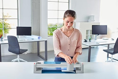 Dahle 440 Premium Rotary Trimmer, 14" Cut Length, 30 Sheet Capacity, Self-Sharpening, Automatic Clamp, German Engineered Paper Cutter - size: 14" Cut Length