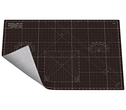Self Healing Cutting Mat A1 24"x 36" Double Sided Black Mat - color: Black, size: A1 (24" x 36")