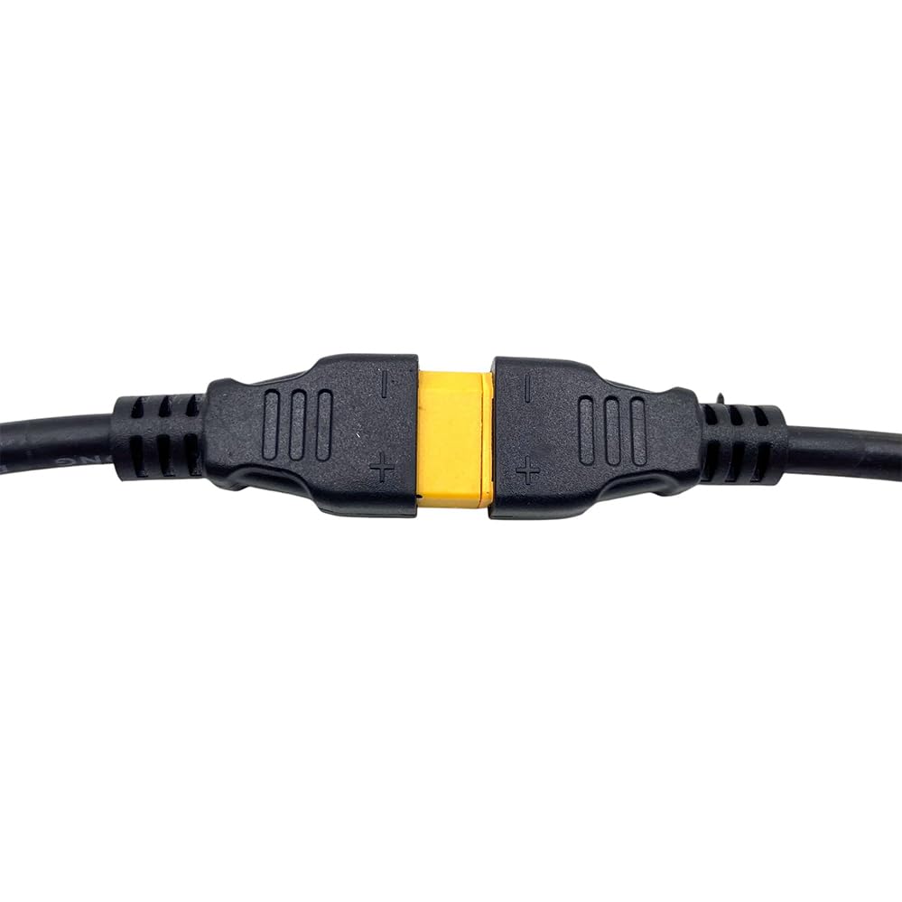 DC5521 Male to XT60 Male Cable 14AWG,XT60 to DC Cable Line 5.5mm X 2.1mm DC Power Cord for FPV Display Power Supply 30cm(1ft) - style: XT60 M to DC5521 M