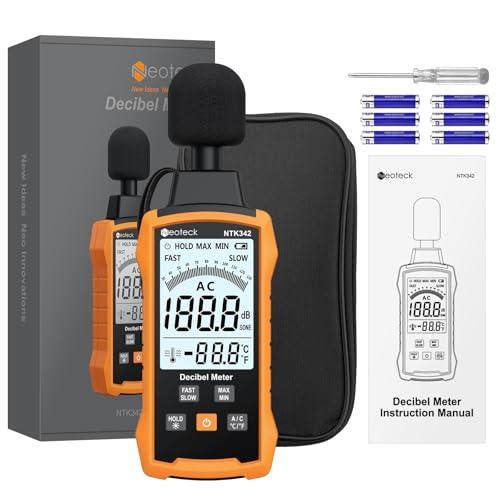 Neoteck 30-130dB Decibel Meter with A/C Weighted Digital Sound Level Meter