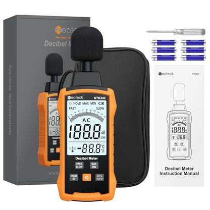 Neoteck 30-130dB Decibel Meter with A/C Weighted Digital Sound Level Meter