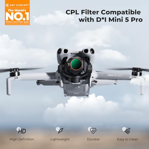 K&F CONCEPT Circular Polarizers CPL Filter Compatible with DJI Mini 5 Pro - style: CPL