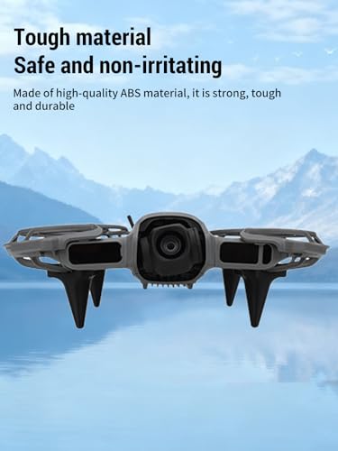 4-Pack Drone Landing Gear for DJI Neo 2, Lightweight Extension Legs Anti-Scratch Protector Bracket, Shockproof Plastic for DJI Neo Drone Accessories (Black)