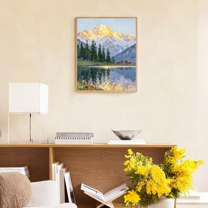 ARPADAMO Snowy Mountains Diamond Art Kits for Adult Diamond Painting12x16in - color: DP04092
