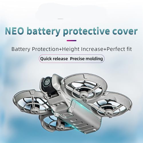 Drone Down Shell Cover for DJI Neo, Height Enhancement and Battery Protection Shell Drop-Proof Cover (Gray)