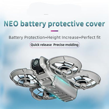 Drone Down Shell Cover for DJI Neo, Height Enhancement and Battery Protection Shell Drop-Proof Cover (Gray)