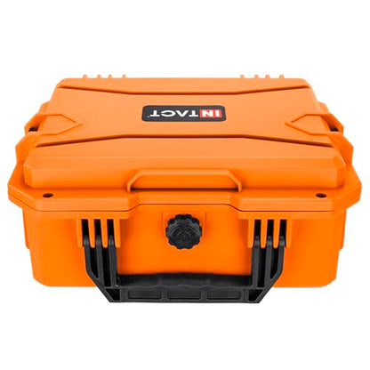 Eylar 13.8" Intact Series Compact Hard Camera Case, Lightweight and Durable Stacker Design with Foam - color: Orange