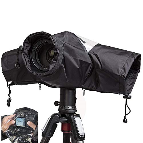 Waterproof Camera Rain Cover Soft Black Camera Rain Lens Covers