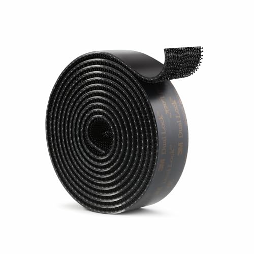 3M Dual Lock SJ3550 Reclosable Fastener, 1"×6ft, Black, 1 Pack - size: 1"×6ft, style: 1 Pack