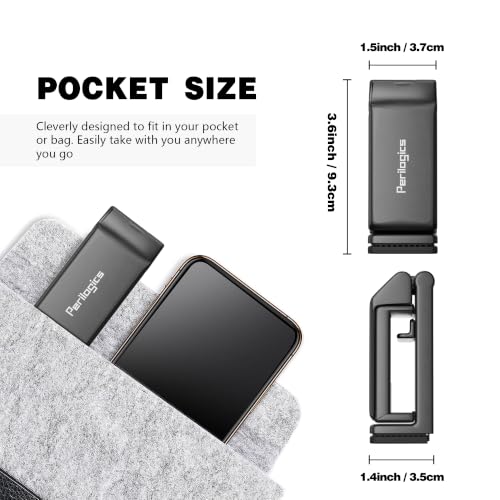 Perilogics Universal Airplane Phone Holder Mount, Plane Travel Essentials - color: Black