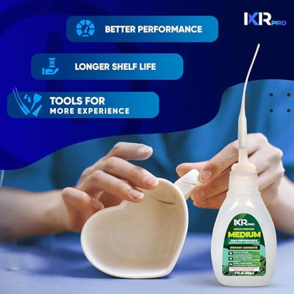Medium CA Glue, Super Glue, Cyanoacrylate Adhesive, 3 Pcs 1.75oz Repair kit - size: 3 Pack