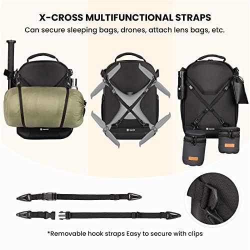 TARION Hard Shell Camera Backpack Bag for Photographers Compact 13L TRH - color: Black, size: Large