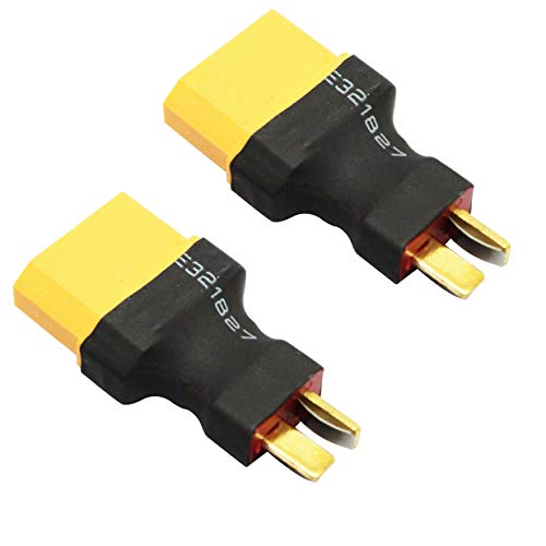 3PCS ShareGoo RC Female XT90 XT-90 Plug to Male T Plug Adapter Connector Conversion for RC Car Boat Drone Lipo NiMH Battery Charger