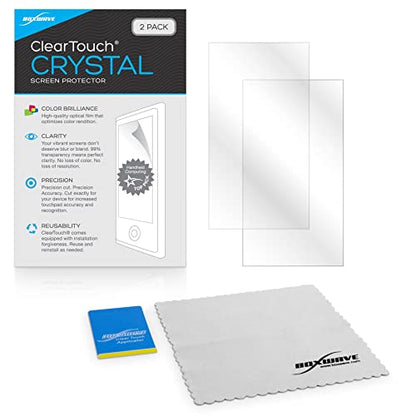 BoxWave Screen Protector Compatible with Miyoo Mini Plus - ClearTouch Crystal (2-Pack), HD Film Skin - Shields from Scratches - color: Crystal, size: Miyoo Mini Plus