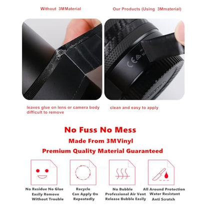 Camera Skin Wrap Anti-Scratch Sticker Coat Vinly Protective Film Body Protector Decals Cover for Panasonic Lumix S9 S 9(Triangle Black) - color: Triangle Black