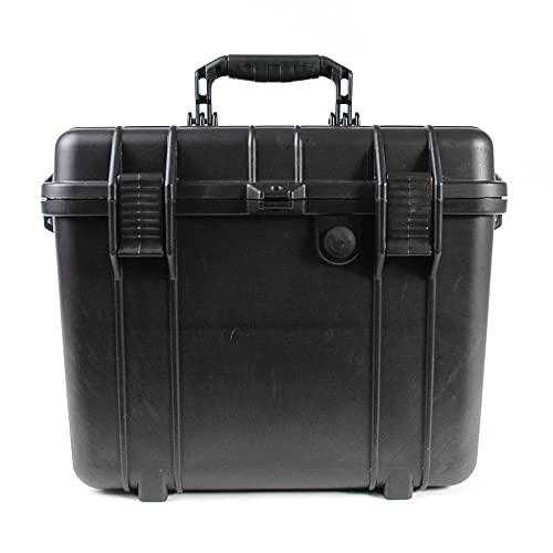 multicomp PRO 16" Weatherproof Equipment Case, made of Polypropylene Plastic, Black with Foam Insert, 16" X 12.5" X 8.5"
