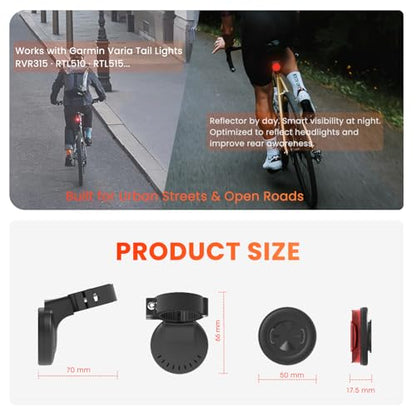 AirTag Bike Tracker Mount Hidden Anti-Theft Seatpost Reflector Holder