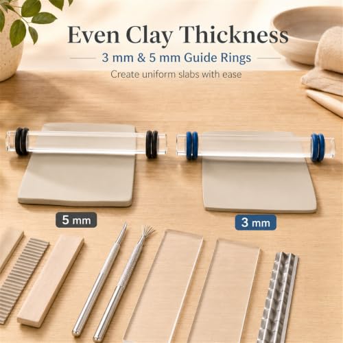 Diyoohomy 20 Pcs Polymer Clay Tools Set, Pottery Earring Jewelry Making - color: 20p