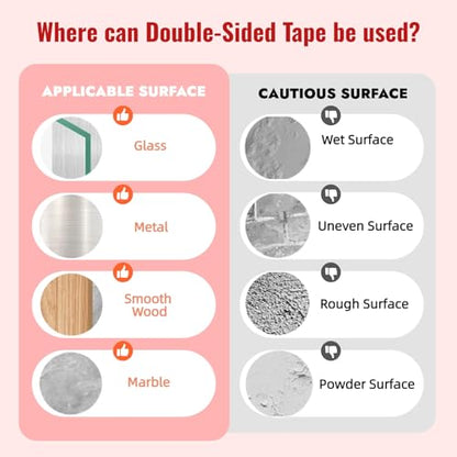 3M Double Sided Tape Heavy Duty 1in x 10ft, Adhesive Mounting Tape, Black