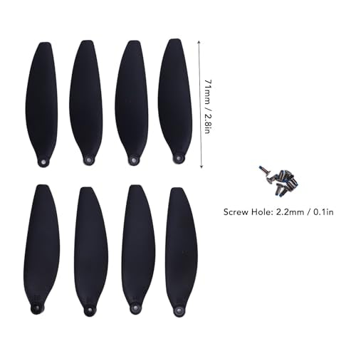 Drfeify Drone Propeller, Drone Accessories, 7.1cm Low Noise Blades Replacement for Mini Series E88 E58
