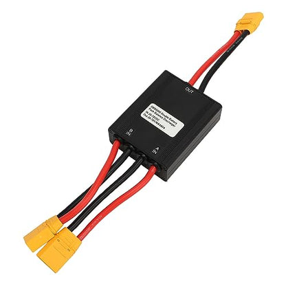 VGEBY Electric Bike Dual Battery Connector Adapter, XT90 Interface Bike Dual Battery Parallel Module Adapter Discharge Balancer