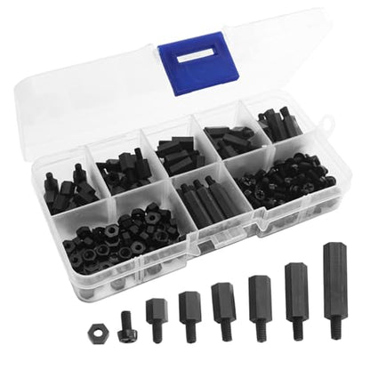 ShareGoo M3 Nylon Standoffs Hex Spacers Screws Nuts Assorted kit for RC FPV Drone Quadcopter Frame Audunio PCB Board (180PCS/Lot)