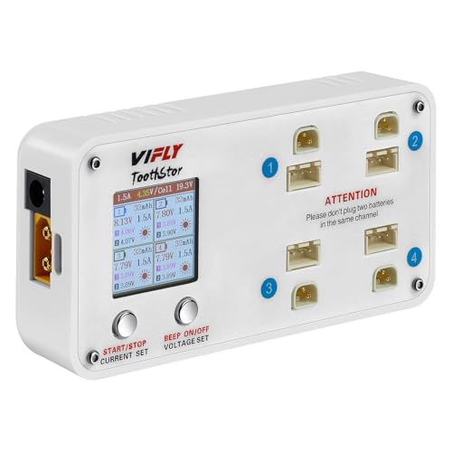 ToothStor 4-Port 2S LiPo Balance Charger w/Storage Mode