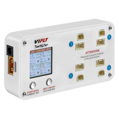 ToothStor 4-Port 2S LiPo Balance Charger w/Storage Mode
