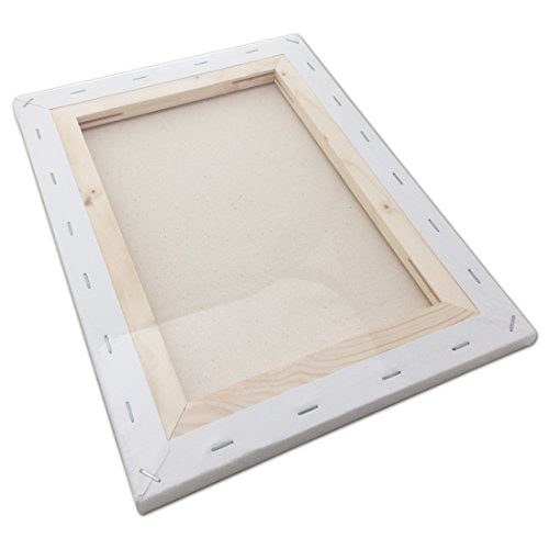 LWR CRAFTS Stretched Canvas 9" X 12" Pack of 6 - size: 9"x12"x6