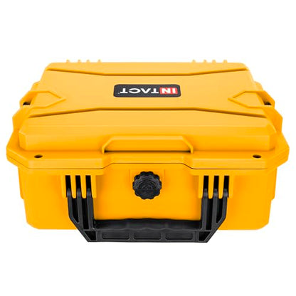 Eylar 13.8" Intact Series Compact Hard Camera Case, Lightweight and Durable Stacker Design with Foam - color: Yellow