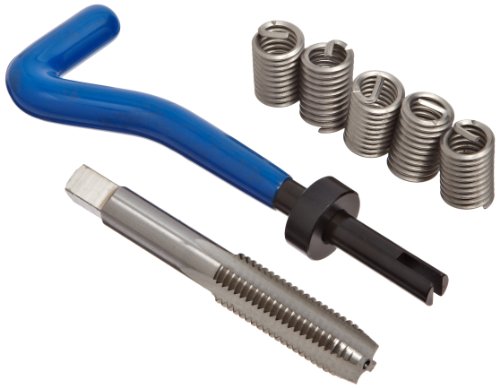 E-Z Lok EK21120 Helical Threaded Insert Kit, 304 Stainless Steel, 7/16"-14 Thread Size, 0.875" Installed Length (Pack of 5) - size: 7/16"-14 Thread Size, 0.875" Installed Length, style: Pack of 5