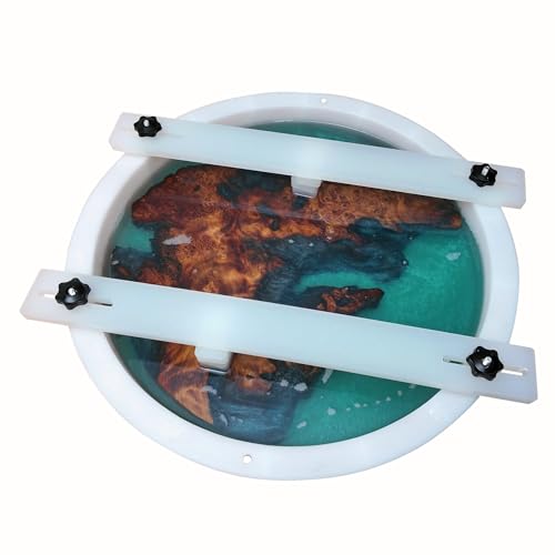 Resin Mold Large No Seal Round Deep -Kalinta 24inch Reusable Epoxy Round Molds for Resin Clock, Serving Tray Board, End Table，Floral Preservation Bouquet - size: 24" (No Seal)