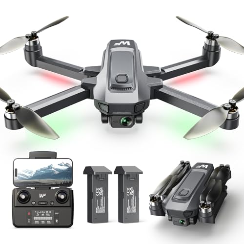 WeFone WF30 Foldable 4K Camera GPS Drone Adult Beginners Brushless Black - style: drone