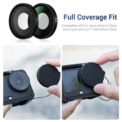 JJC Action 6 Rubber Lens Cap for DJI Osmo Action 6,Thicken Shockproof Cover - color: Silicon Lens Cap
