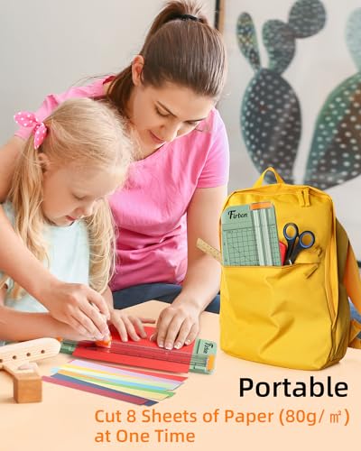 Firbon A5 Paper Cutter, Small Straight Paper Trimmer with Side Ruler - color: A5-morandi