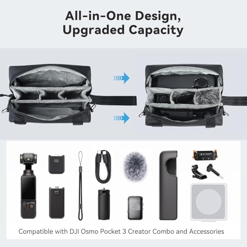 UTEBIT Carrying Bag for DJI Osmo Pocket 3, Portable Storage Carry Case - size: S
